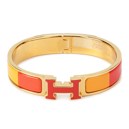 [Max Jewelry ]H BRACELET ORANGE RAINBOW CERAMIC