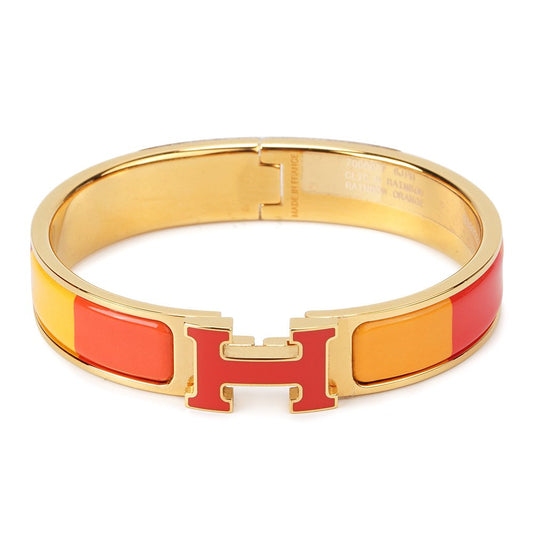 [Max Jewelry ]H BRACELET ORANGE RAINBOW CERAMIC