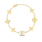 [Plus&Max]STAR AND SUN 7 MOTIFS GOLD BRACELET