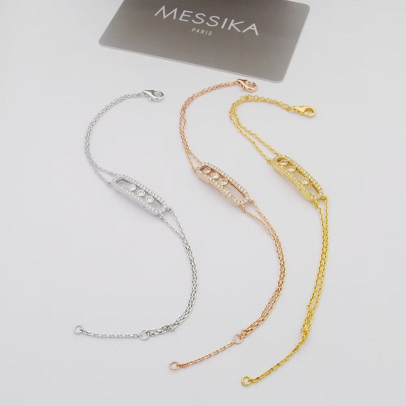 [Max Jewelry] Move Classique pavé bracelet