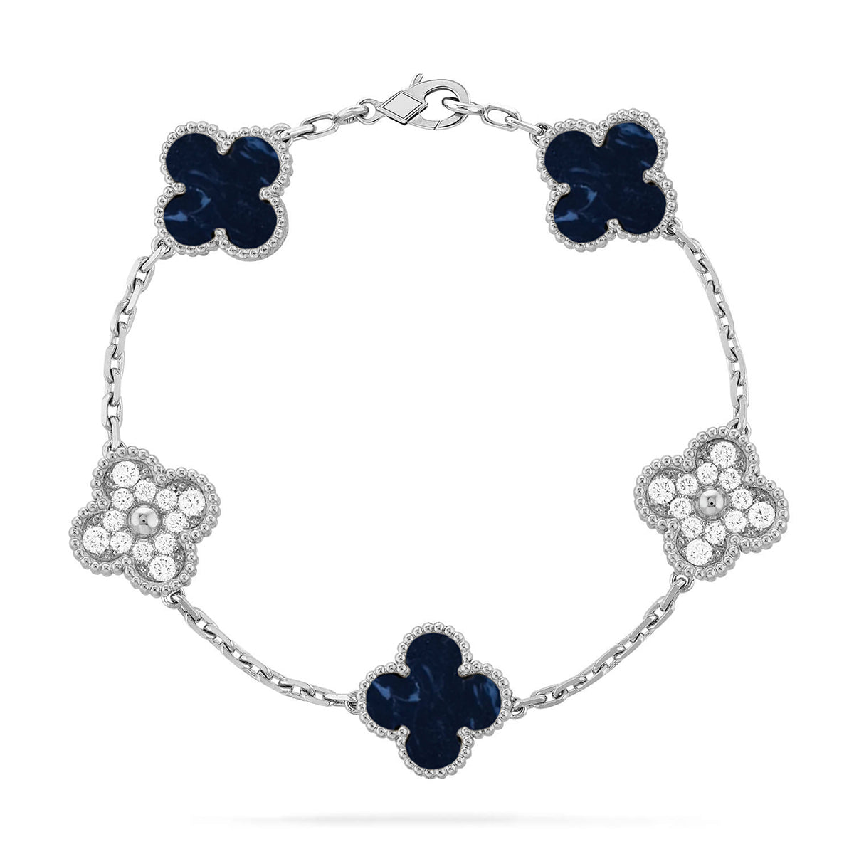 [Max Jewelry ]CLOVER 5 MOTIF PIETERSITE BRACELET COLLECTION