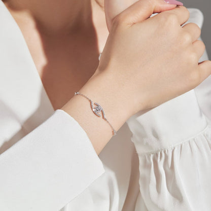 [Max Jewelry]Lucky Eye Pave-Set Diamond Bracelet