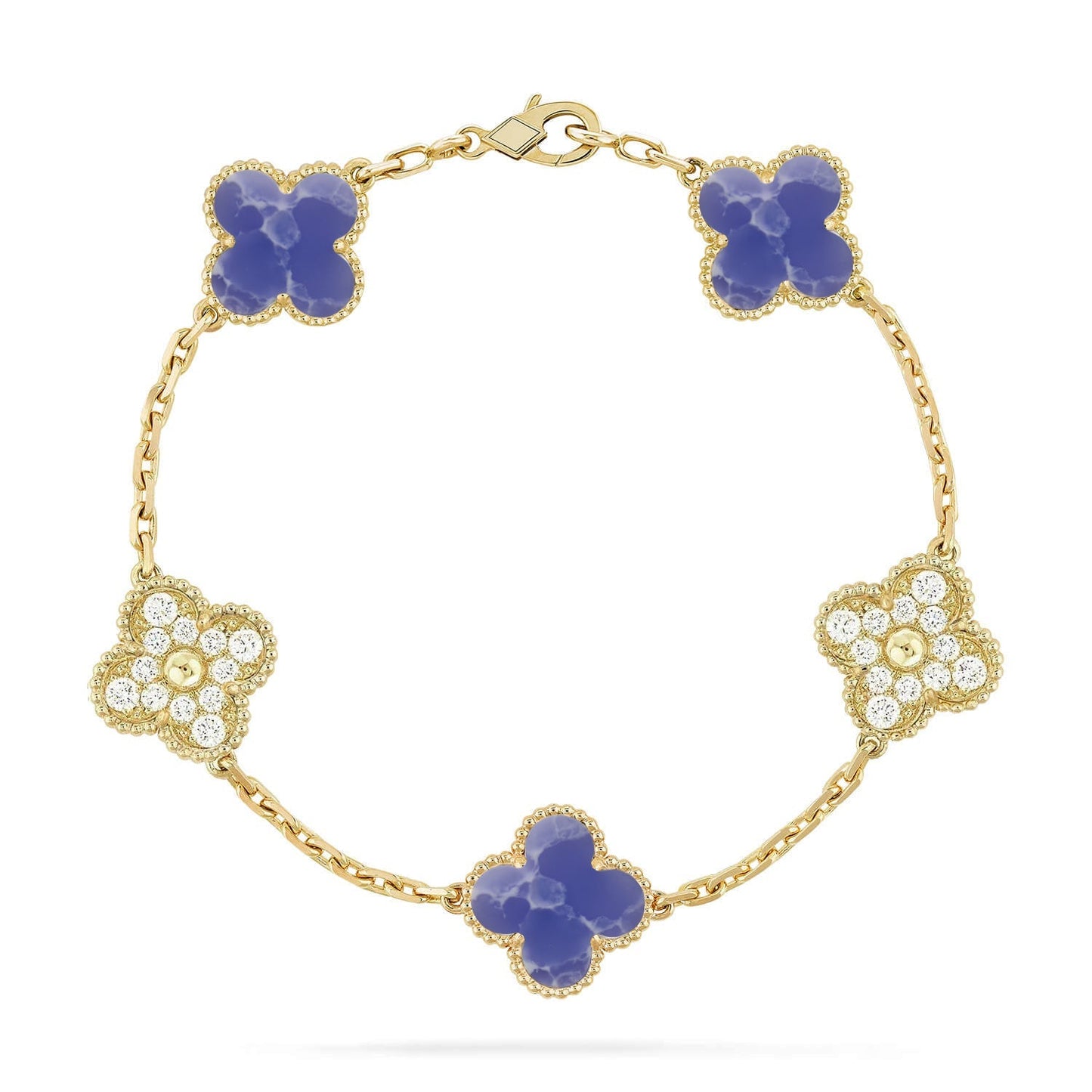 [Max Jewelry ]CLOVER 5 MOTIF BLUE VEINS BRACELET COLLECTION