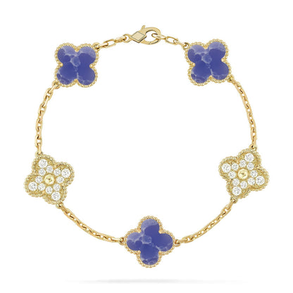[Max Jewelry ]CLOVER 5 MOTIF BLUE VEINS BRACELET COLLECTION