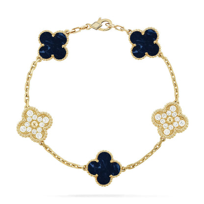 [Max Jewelry ]CLOVER 5 MOTIF PIETERSITE BRACELET COLLECTION