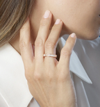 [Plus&Max]ALLIANCE LIENS VIDENCE PAVED DIAMOND 4MM RING