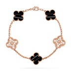 [Plus&Max]LUCKY CLOVER 5-MOTIF BRACELET - PULSE STONE COLLECTION