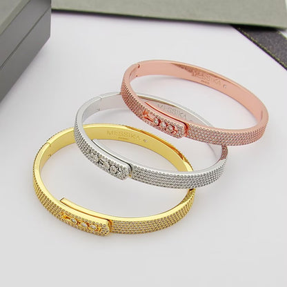 [Max Jewelry]Move Noa Full Pavé Diamond Bangle Bracelet