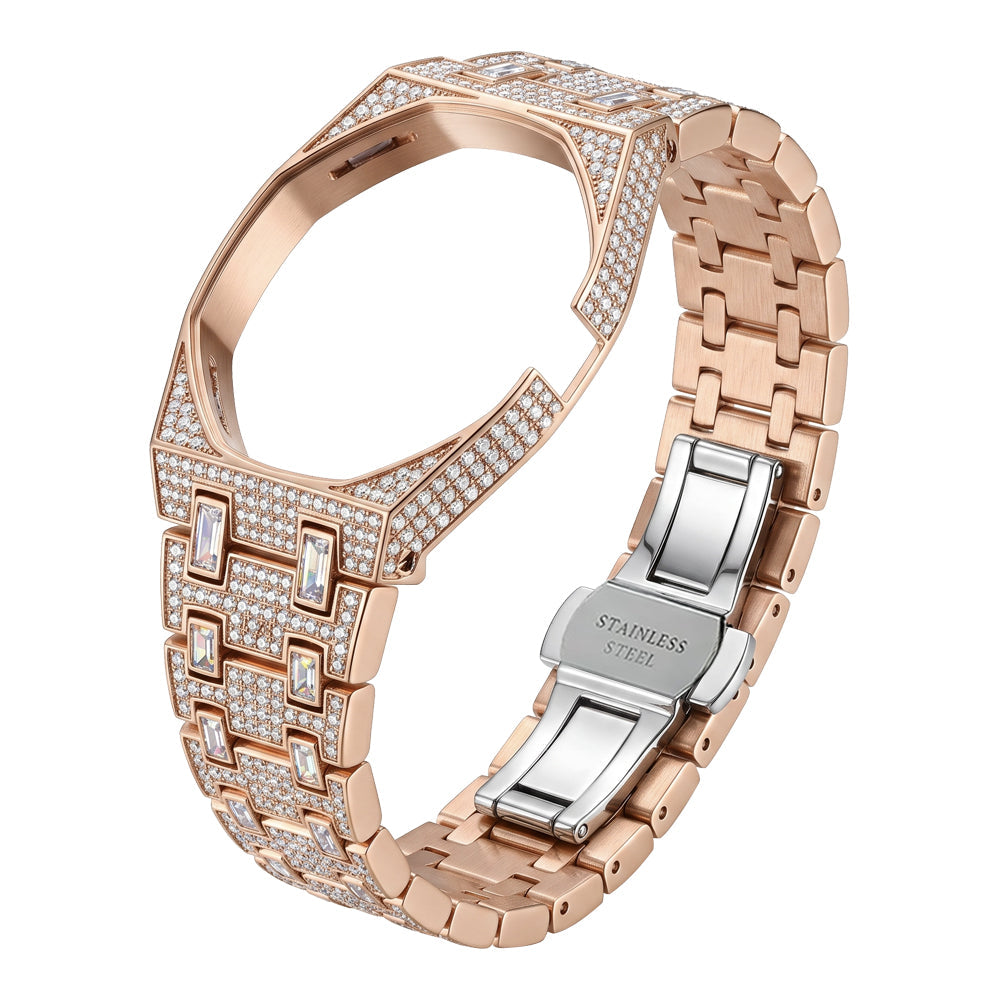 [Plus&Max]Royal Oak Pop Exclusive Bioceramic Case & Bioceramic Strap Full Diamond