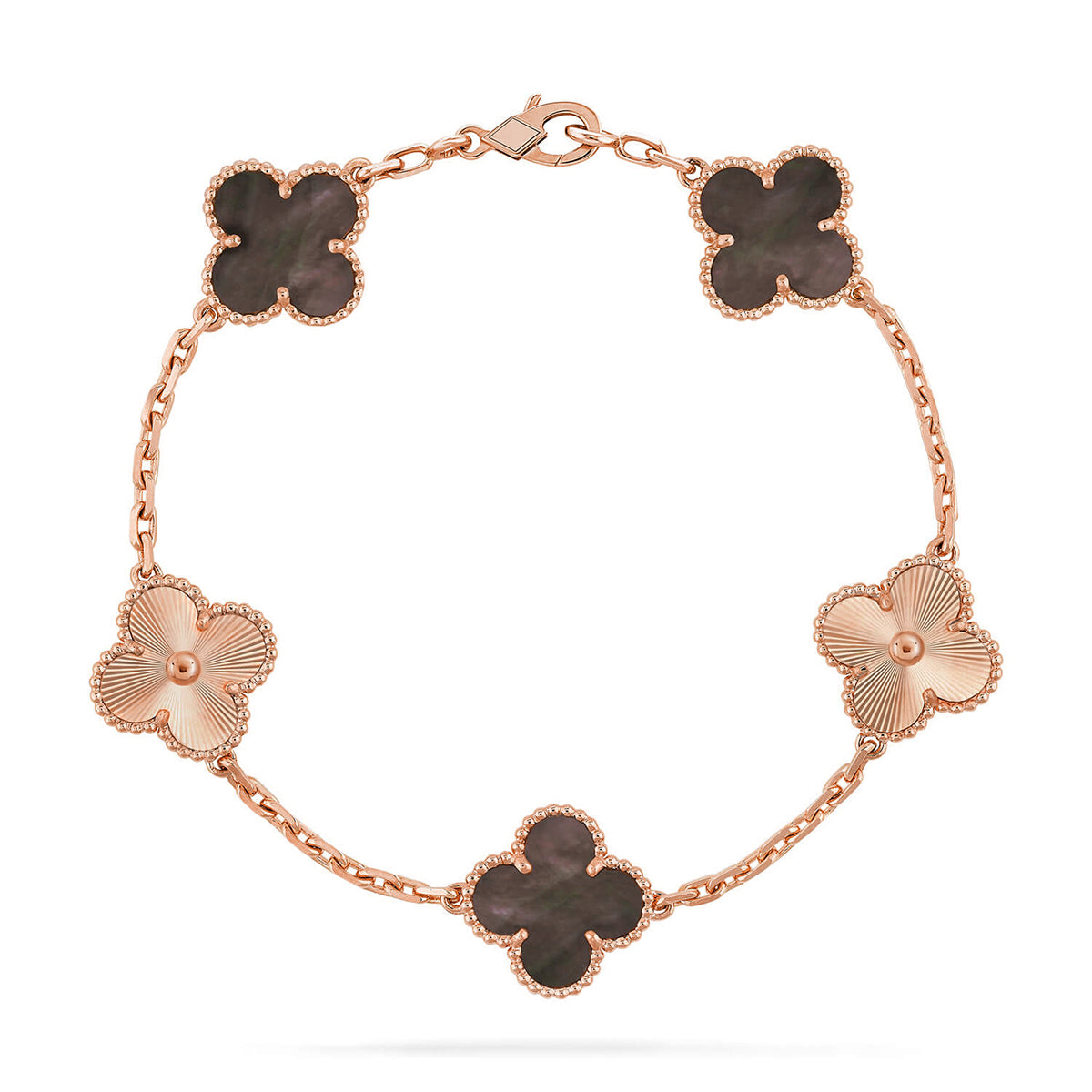 [Max Jewelry ] CLOVER 5 MOTIF GRAY MOP BRACELET COLLECTION