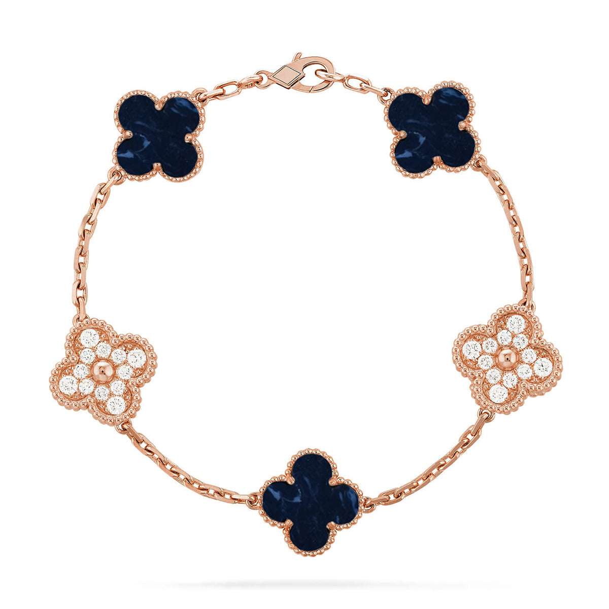 [Max Jewelry ]CLOVER 5 MOTIF PIETERSITE BRACELET COLLECTION