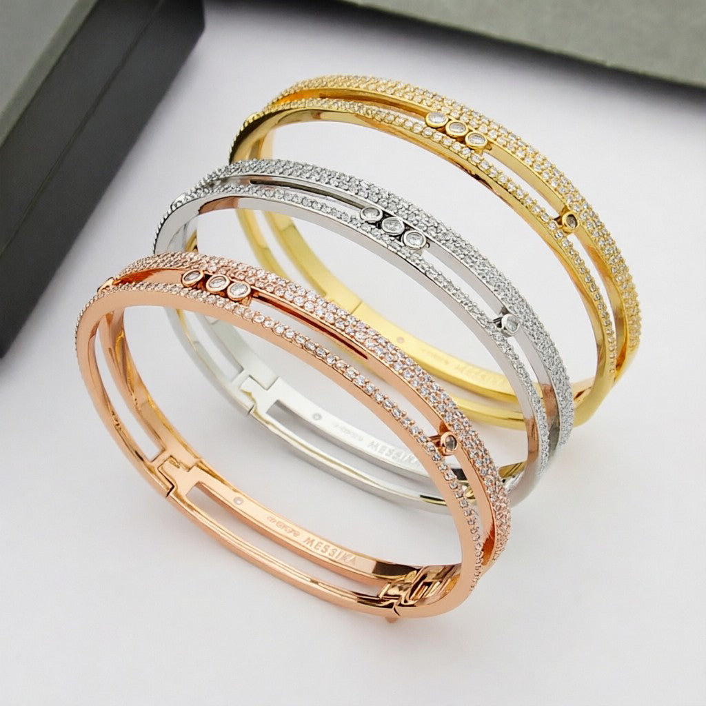 [Max Jewelry]Move Romane pavé bangle