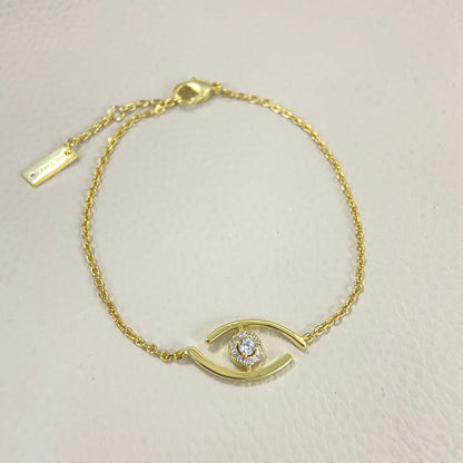 [Max Jewelry]Lucky Eye Pave-Set Diamond Bracelet