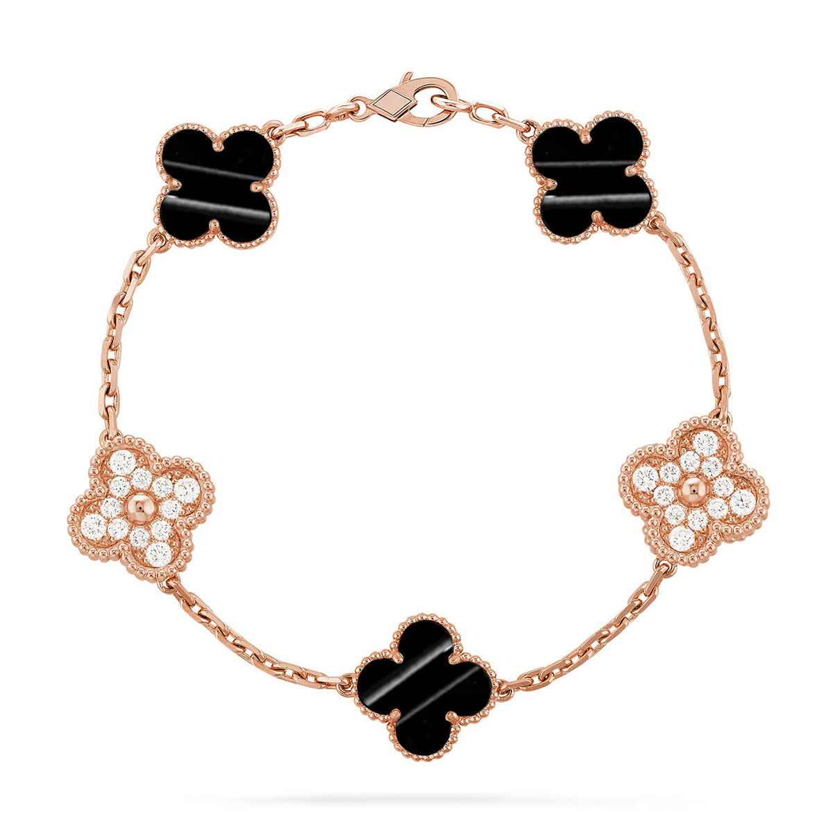 [Max Jewelry ] CLOVER 5 MOTIF PULSAR STONE BRACELET COLLECTION