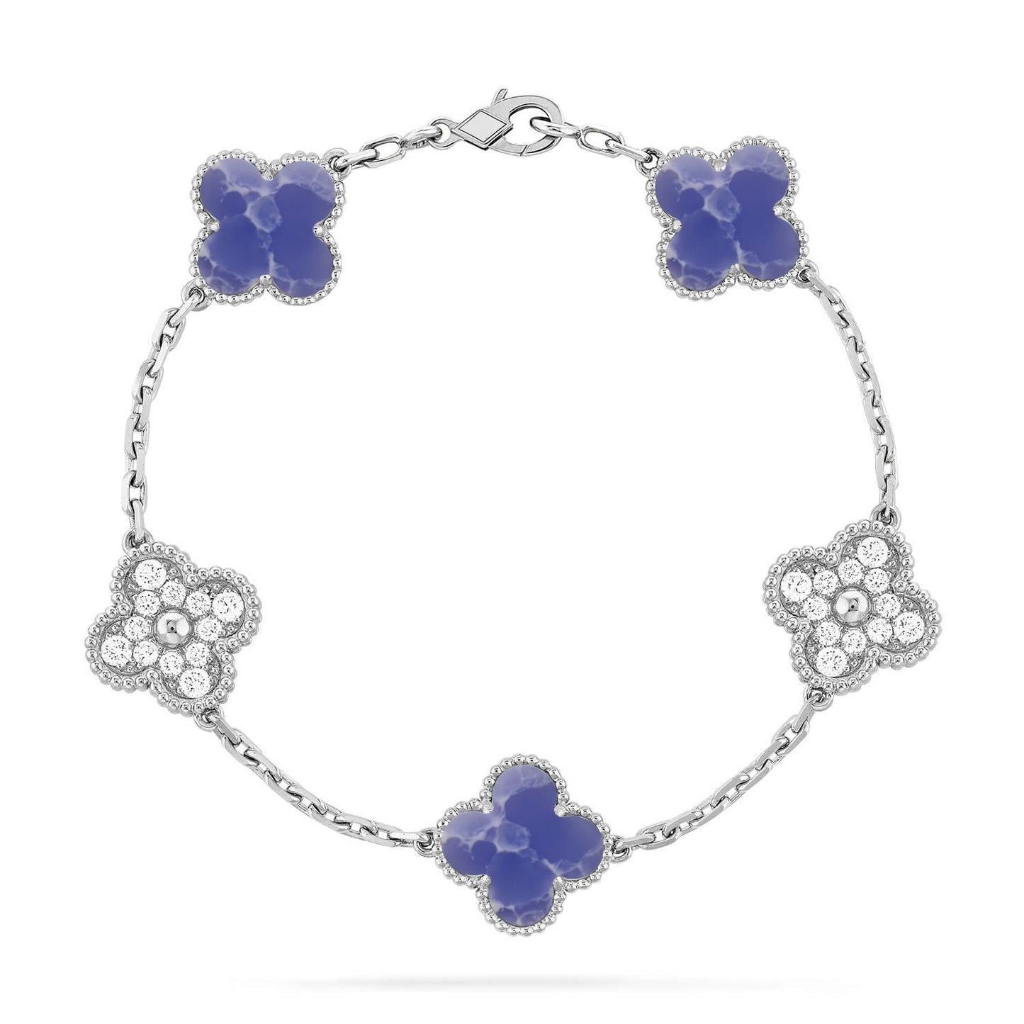 [Max Jewelry ]CLOVER 5 MOTIF BLUE VEINS BRACELET COLLECTION