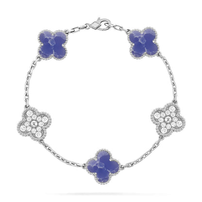 [Max Jewelry ]CLOVER 5 MOTIF BLUE VEINS BRACELET COLLECTION