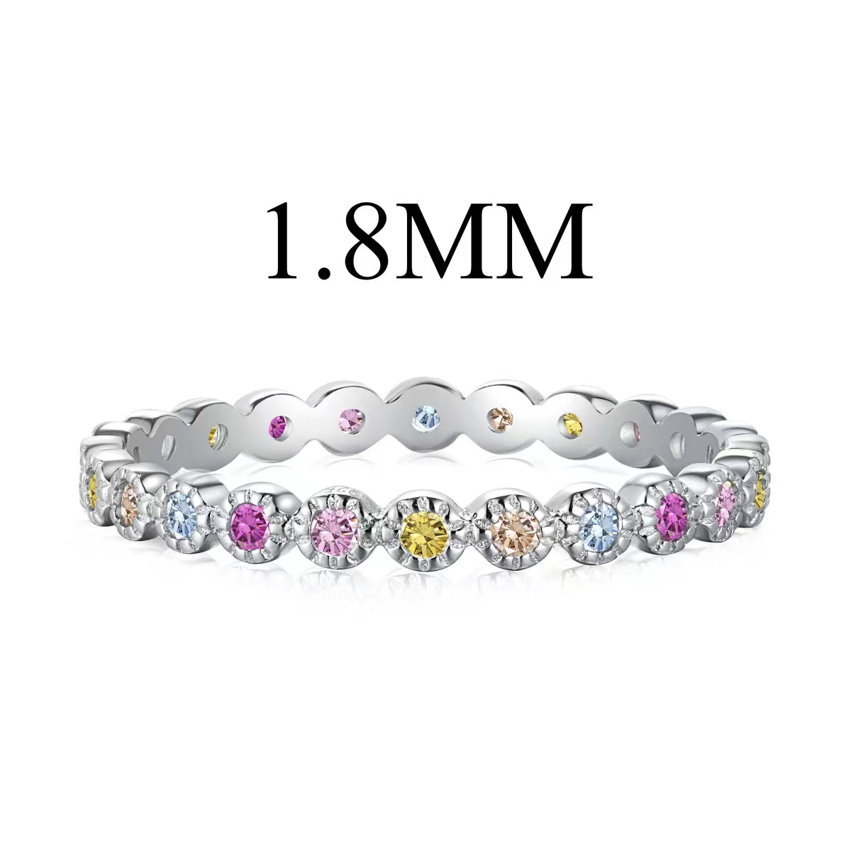 [Max Jewelry ]Unique Scintillating Round Cut Daily Ring