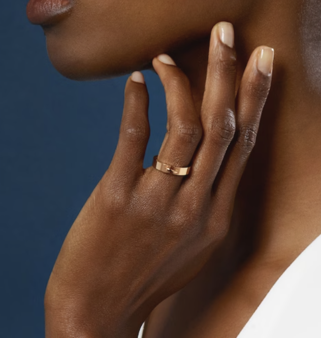 [Max Jewelry ]ALLIANCE LIENS VIDENCE 4MM RING