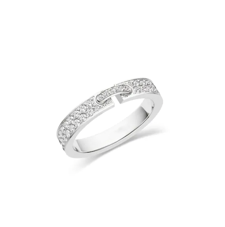 [Max Jewelry ]ALLIANCE LIENS VIDENCE PAVED DIAMOND 4MM RING