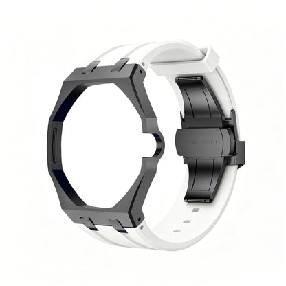 [Plus&Max]OAK POP BLACK STEEL CASE & SILICONE STRAP