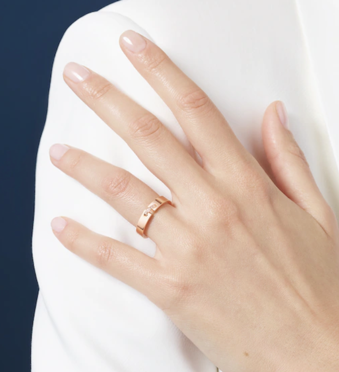 [Max Jewelry ]ALLIANCE LIENS VIDENCE DIAMOND 4MM RING