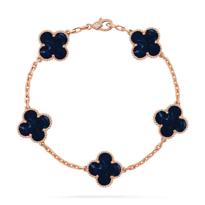 [Max Jewelry ]CLOVER 5 MOTIF PIETERSITE BRACELET COLLECTION