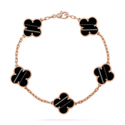 [Max Jewelry ] CLOVER 5 MOTIF PULSAR STONE BRACELET COLLECTION