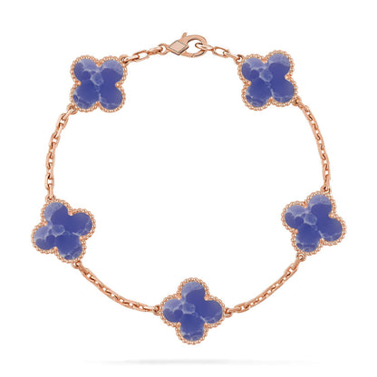 [Max Jewelry ]CLOVER 5 MOTIF BLUE VEINS BRACELET COLLECTION