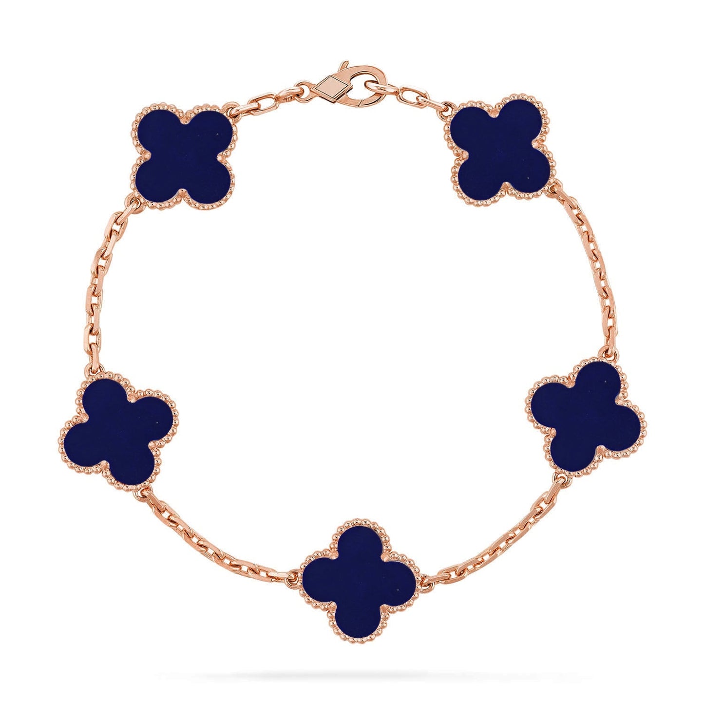 [Max Jewelry ]CLOVER 5 MOTIF LAPIS LAZULI BRACELET COLLECTION