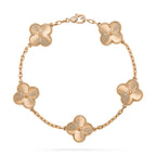 [Plus&Max]LUCKY CLOVER 5-MOTIF BRACELET - LASER COLLECTION