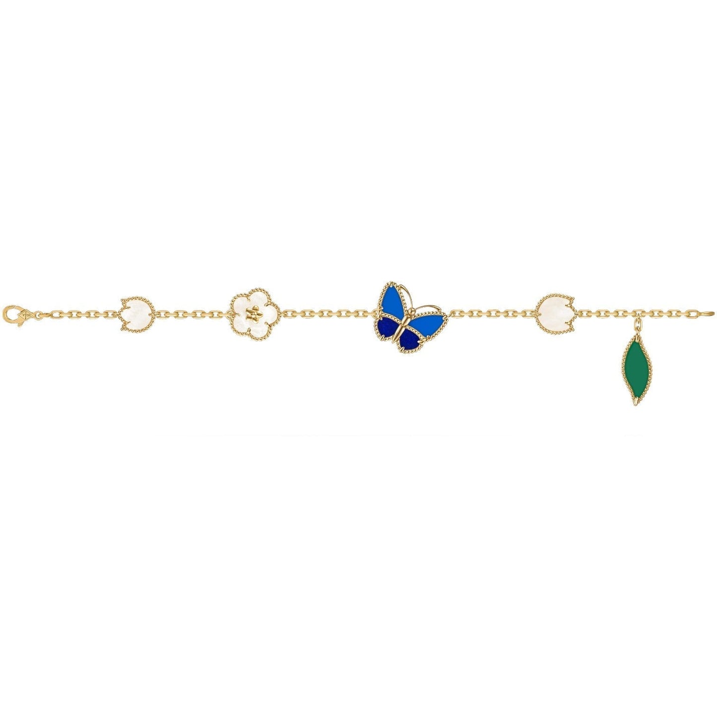 [Max Jewelry]LUCKY SPRING BUTTERFLY 5 MOTIF BRACELET