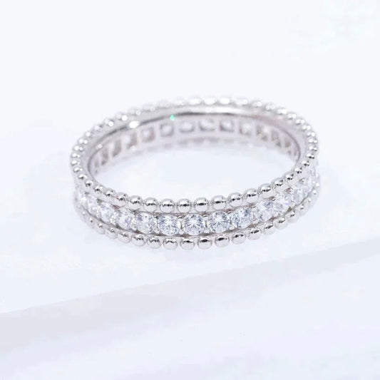 [Max Jewelry ]PERLEE DIAMOND SILVER RING