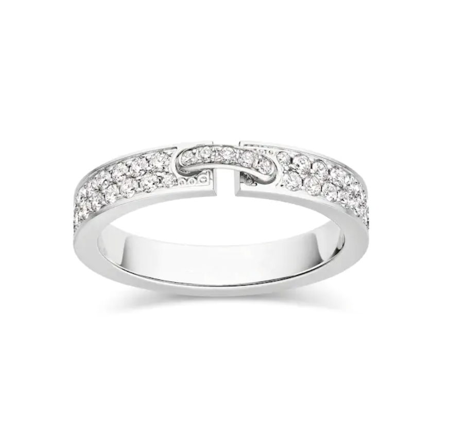 [Max Jewelry ]ALLIANCE LIENS VIDENCE PAVED DIAMOND 4MM RING