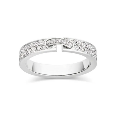 [Max Jewelry ]ALLIANCE LIENS VIDENCE PAVED DIAMOND 4MM RING
