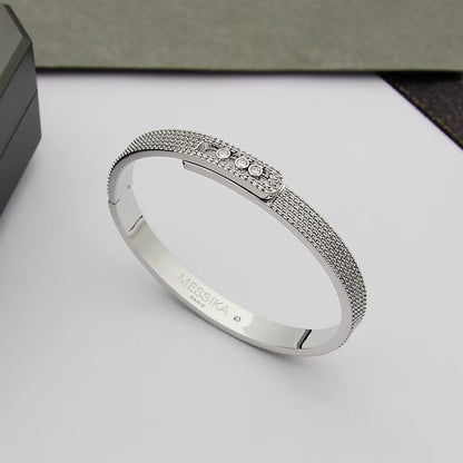 [Max Jewelry]Move Noa Full Pavé Diamond Bangle Bracelet