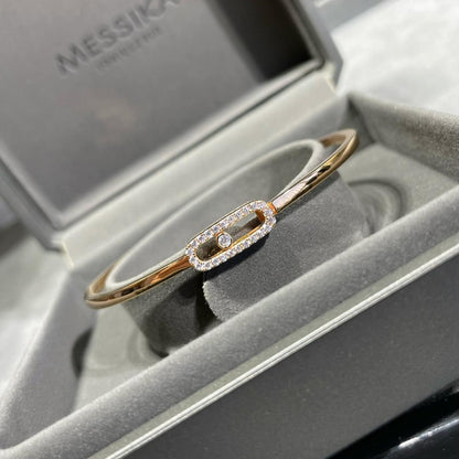 [Max Jewelry]Move Uno pavé flex bangle medium
