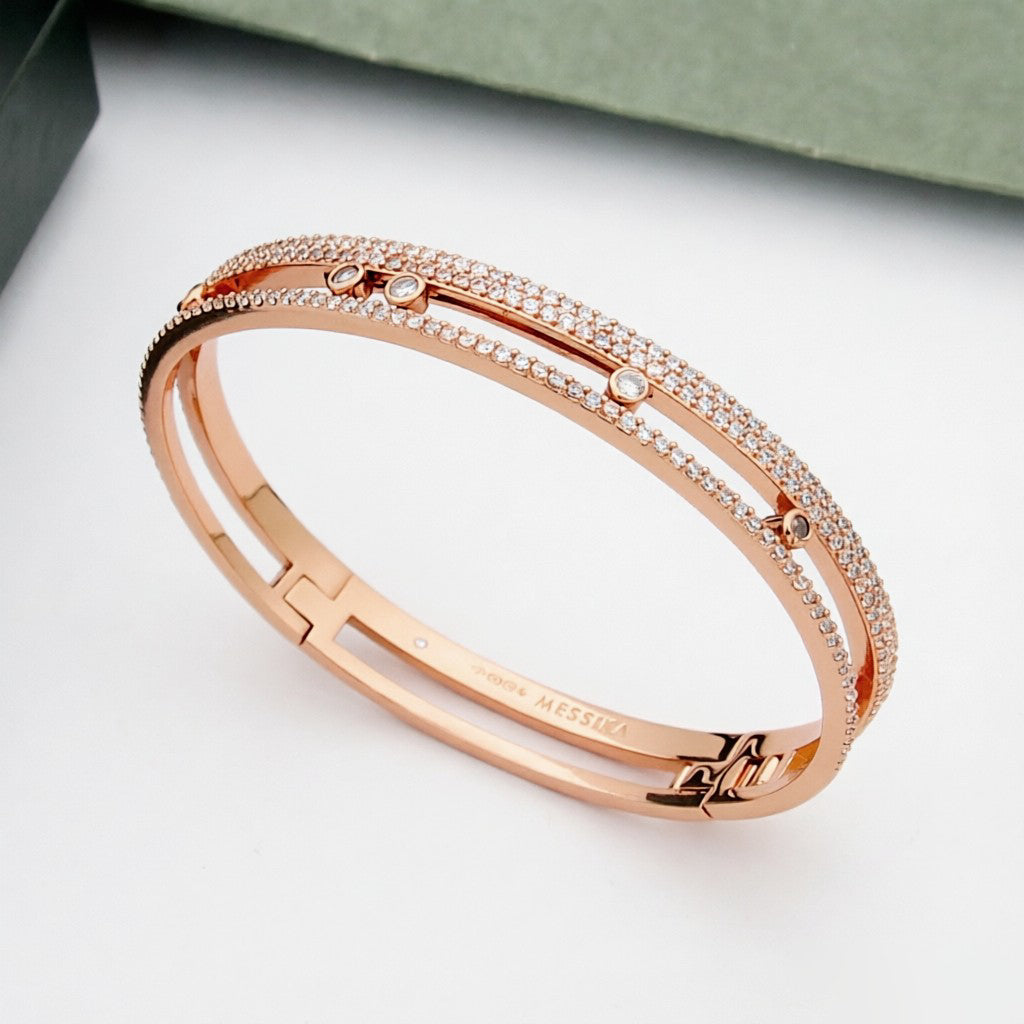 [Max Jewelry]Move Romane pavé bangle