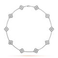 [Plus&Max]CLOVER 10 MOTIFS DIAMOND NECKLACE