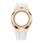 Steel Case & Fluoroelastomer Strap Full‑wrap Embedded Watch Band