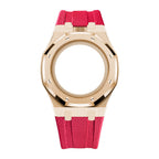Steel Case & Fluoroelastomer Strap Full‑wrap Embedded Watch Band