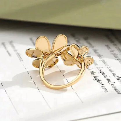 [Max Jewelry ]CLOVER COMOS GOLD DIAMOND RING