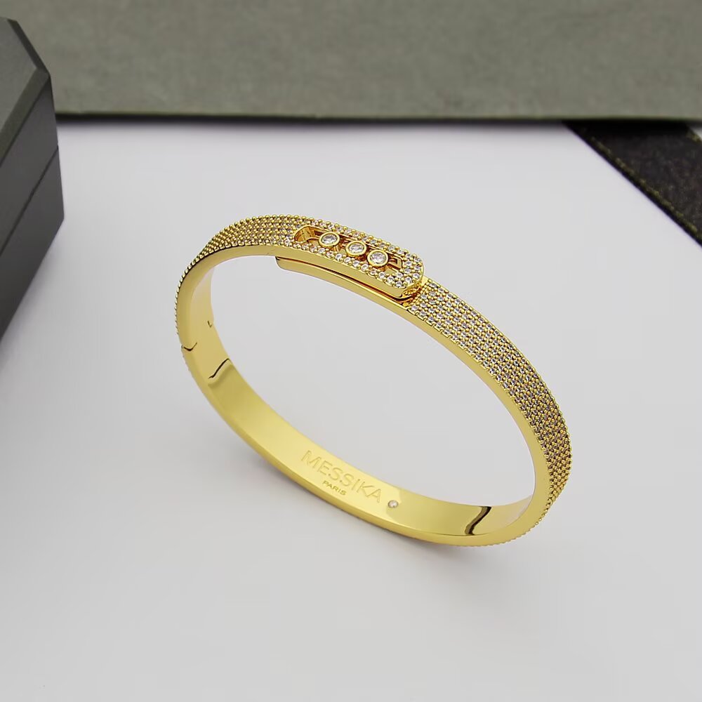 [Max Jewelry]Move Noa Full Pavé Diamond Bangle Bracelet