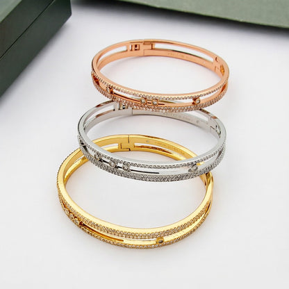 [Max Jewelry]Move Romane pavé bangle