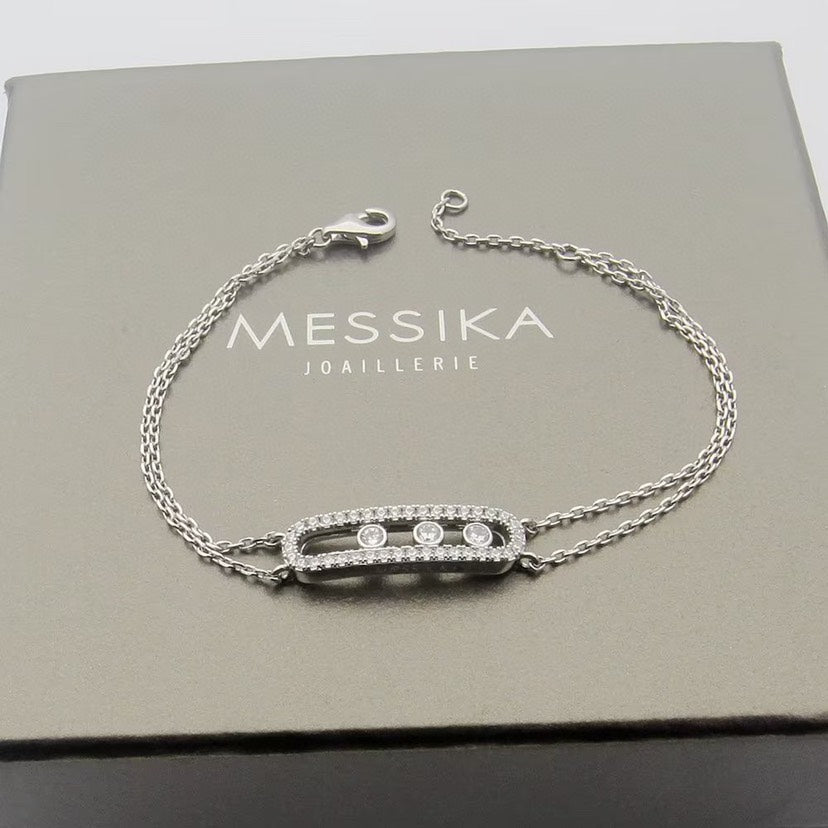 [Max Jewelry] Move Classique pavé bracelet