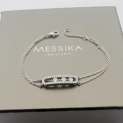 [Max Jewelry] Move Classique pavé bracelet