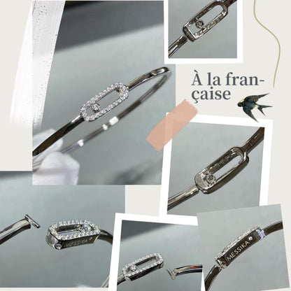 [Max Jewelry]Move Uno pavé flex bangle medium