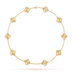 [Plus&Max]CLOVER 10 MOTIFS LASER NECKLACE