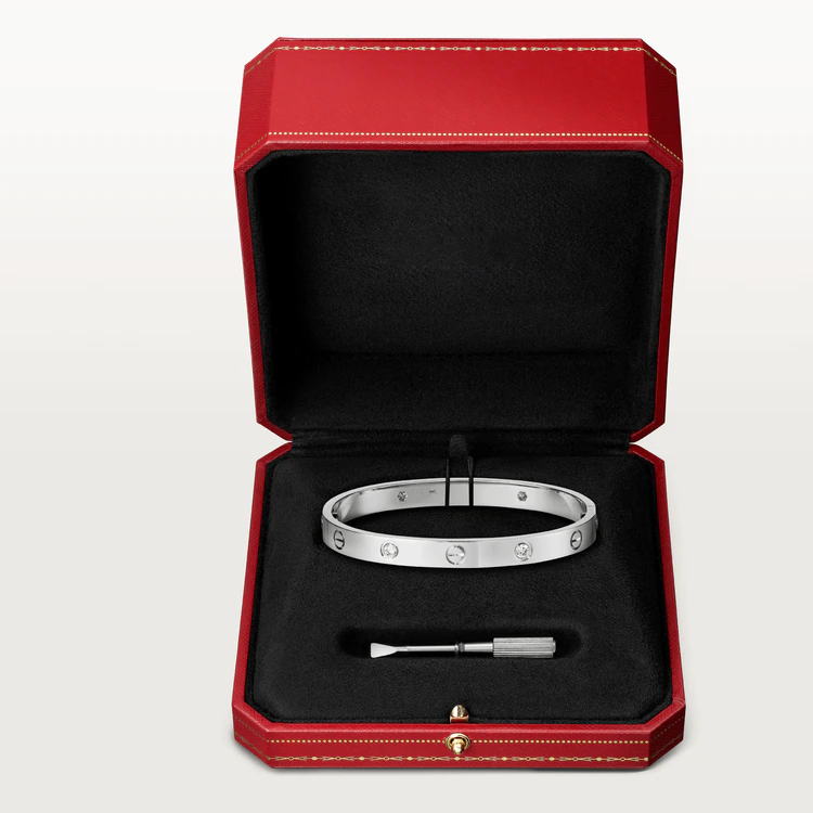 [Max Jewelry ]LOVE BRACELET 6.1MM 4 DIAMONDS