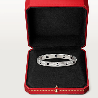 [Max Jewelry ]LOVE BRACELET 6.1MM DIAMOND-PAVED CERAMIC