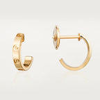 [Plus&Max]LOVE EARRINGS 2.65MM PINK GOLD